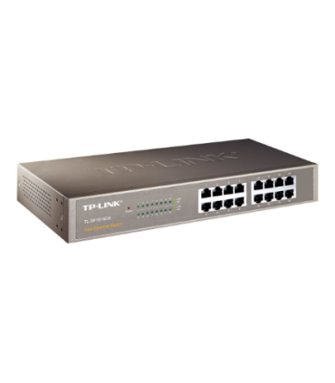 TP-LINK | Switch | TL-SF1016DS | Unmanaged | Desktop/Rackmountable | 10/100 Mbps (RJ-45) ports quantity 16 | Power supply type E