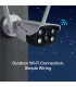 TP-LINK | VIGI 4MP Outdoor Full-Color Wi-Fi Network Camera | VIGI C340-W | Bullet | 4 MP | 4 mm | IP66 | H.265+/H.265/H.264+/H.2