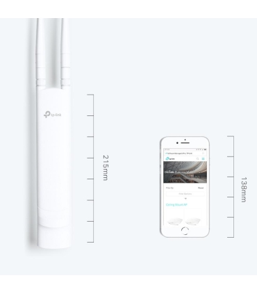 TP-LINK Access Point  300 Mbit/s 1xLAN ports 2xAntennas quantity EAP110-OUTDOOR