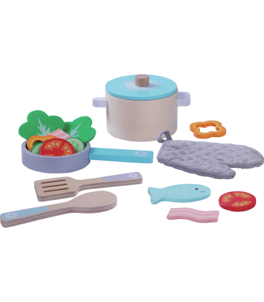 Gerardou0027s Toys puidust söögitegemise komplekt