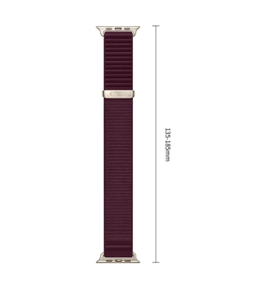 Tech-Protect kellarihm NylonLoop Apple Watch 40/41/42mm, deep burgundy