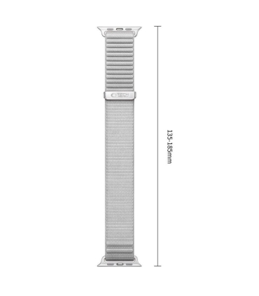 Tech-Protect kellarihm NylonLoop Apple Watch 44/45/46/49mm, helehall