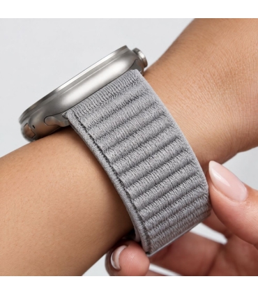 Tech-Protect kellarihm NylonLoop Apple Watch 44/45/46/49mm, helehall