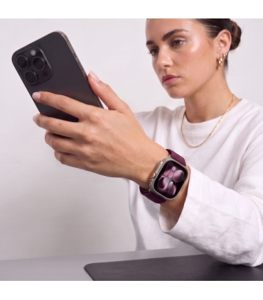 Tech-Protect kellarihm NylonLoop Apple Watch 40/41/42mm, deep burgundy