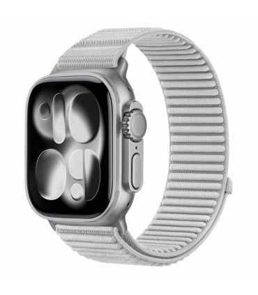 Tech-Protect kellarihm NylonLoop Apple Watch 44/45/46/49mm, helehall