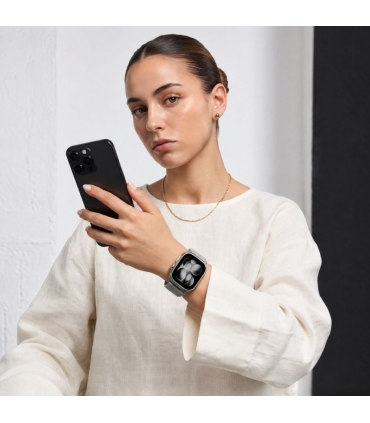 Tech-Protect kellarihm NylonLoop Apple Watch 44/45/46/49mm, helehall