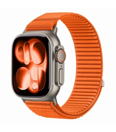Tech-Protect kellarihm NylonLoop Apple Watch 44/45/46/49mm, oranž