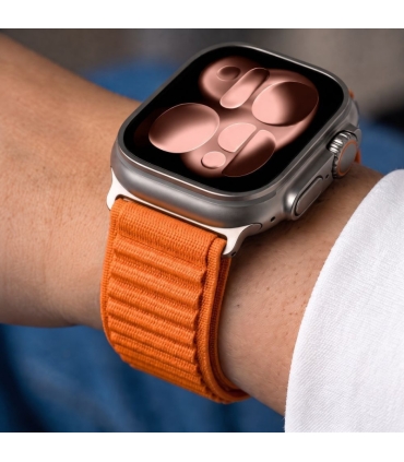 Tech-Protect kellarihm NylonLoop Apple Watch 44/45/46/49mm, oranž