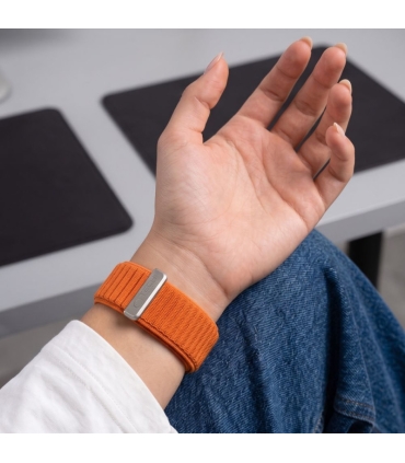 Tech-Protect kellarihm NylonLoop Apple Watch 44/45/46/49mm, oranž