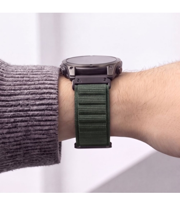 Tech-Protect kellarihm Nylon Pro Garmin fenix 47mm, military green