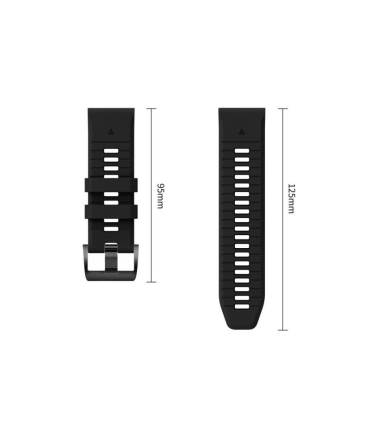 Tech-Protect kellarihm Silicone Garmin fenix 47mm, obsidian black