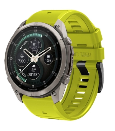 Tech-Protect kellarihm Silicone Garmin fenix 47mm, volt lime