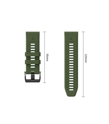 Tech-Protect kellarihm Silicone Garmin fenix 47mm, military green