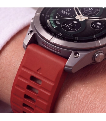 Tech-Protect kellarihm Silicone Garmin fenix 47mm, crimson red