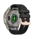 Tech-Protect kellarihm Silicone Garmin fenix 43mm, must