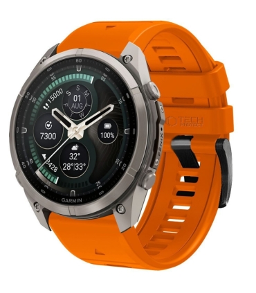 Tech-Protect kellarihm Silicone Garmin fenix 47mm, signal orange
