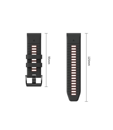 Tech-Protect kellarihm IconBand Pro Garmin fenix 47mm, must/punane