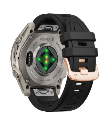 Tech-Protect kellarihm Silicone Garmin fenix 43mm, must