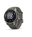 Garmin fenix 9 nutikell, 43 mm, titaanist korpus ja kivihalli silikoonrihm