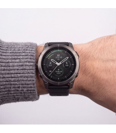 Tech-Protect kellarihm Silicone Garmin fenix 51mm, must