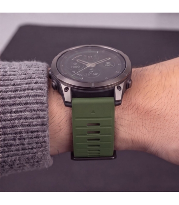 Tech-Protect kellarihm Silicone Garmin fenix 47mm, military green