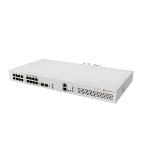 MIKROTIK Switch  CRS418-8P-8G-2S+RM Switch layer L2/L3 Rack mounting Yes Form factor 1U 16xRJ-45 ports RJ-45 Ports Type Gigabit 