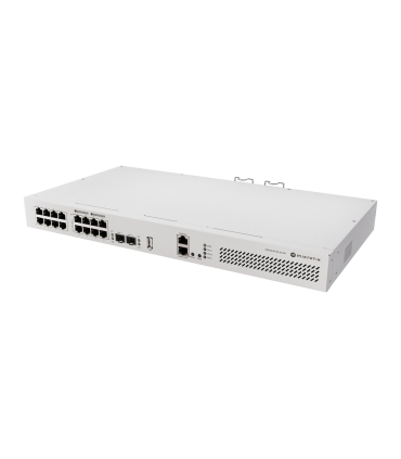 MIKROTIK Switch  CRS418-8P-8G-2S+RM Switch layer L2/L3 Rack mounting Yes Form factor 1U 16xRJ-45 ports RJ-45 Ports Type Gigabit 