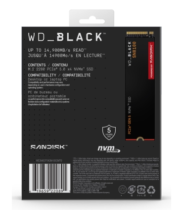 Sandisk 4TB SSD SN8100 WDS400T1X0M-00CMT0