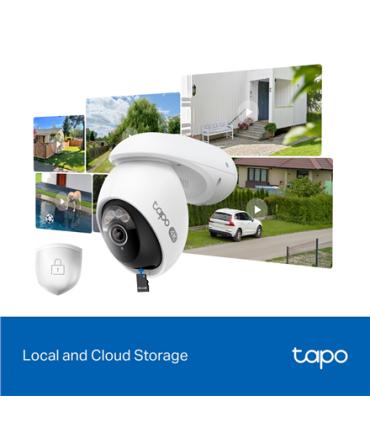 TP-LINK | Pan/Tilt Security Wi-Fi Camera | Tapo C560WS | Dome | 8 MP | 4mm/F1.6 | H.264 | Micro SD, Max. 512 GB
