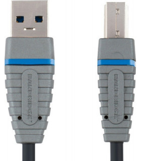 Bandridge BCL5102 USB 3.0 A otsik- USB B otsik 2.0m