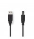 Nedis USB 2.0 A-B kaabel 3m, must