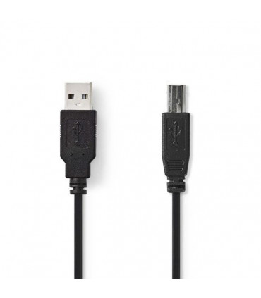 Nedis USB 2.0 A-B kaabel 3m, must