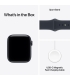 Apple Watch SE 3 GPS 44mm Midnight Aluminium Case with Navy Blue Sport Band - S/M