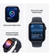 Apple Watch SE 3 GPS 44mm Midnight Aluminium Case with Navy Blue Sport Band - M/L