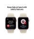 Apple Watch SE 3 GPS 44mm Midnight Aluminium Case with Navy Blue Sport Band - M/L