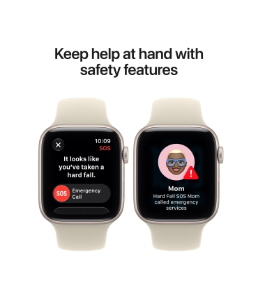 Apple Watch SE 3 GPS 44mm Midnight Aluminium Case with Navy Blue Sport Band - M/L