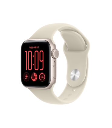 Apple Watch SE 3 GPS + Cellular 40mm Starlight Aluminium Case with Sand Sport Band - S/M