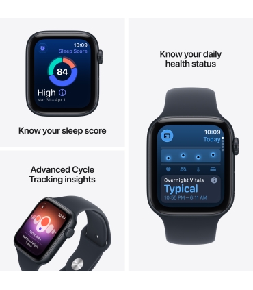 Apple Watch SE 3 GPS + Cellular 40mm Starlight Aluminium Case with Sand Sport Band - S/M