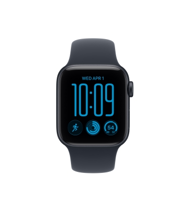 Apple Watch SE 3 GPS + Cellular 40mm Midnight Aluminium Case with Navy Blue Sport Band - S/M