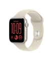 Apple Watch SE 3 GPS + Cellular 44mm Starlight Aluminium Case with Sand Sport Band - S/M