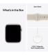 Apple Watch SE 3 GPS + Cellular 44mm Starlight Aluminium Case with Sand Sport Band - S/M