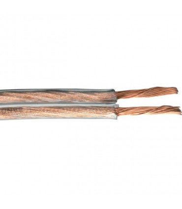 Bandridge LC1074 kõlarikaabel 2x0,75mm2, läbipaistev