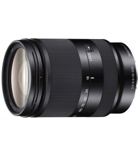 Sony E 18-200mm f/3.5-6.3 OSS objektiiv, must