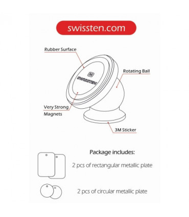 Swissten telefonihoidik magnetiga
