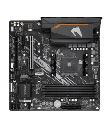 Gigabyte B550M AORUS ELITE 1.0 Processor family AMD, Processor socket AM4, DDR4 DIMM, Memory slots 4, Number of SATA connectors
