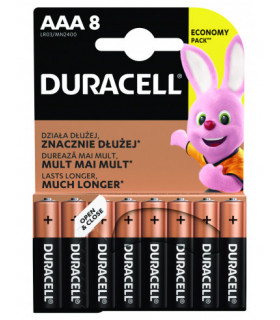 Duracell patarei AAA/MN2400 8tk. Eco