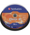 Verbatim DVD-R Matt Silver 4,7GB 16x10tk tornis