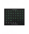 Defender klaviatuurikleebised Green/White Mini RUS/EST