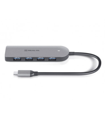 REAL-EL CQ-415 USB-C USB 3.0 HUB