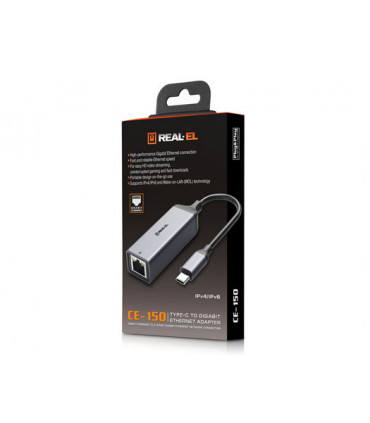 REAL-EL CE-150 USB-C Gigabit LAN adapter